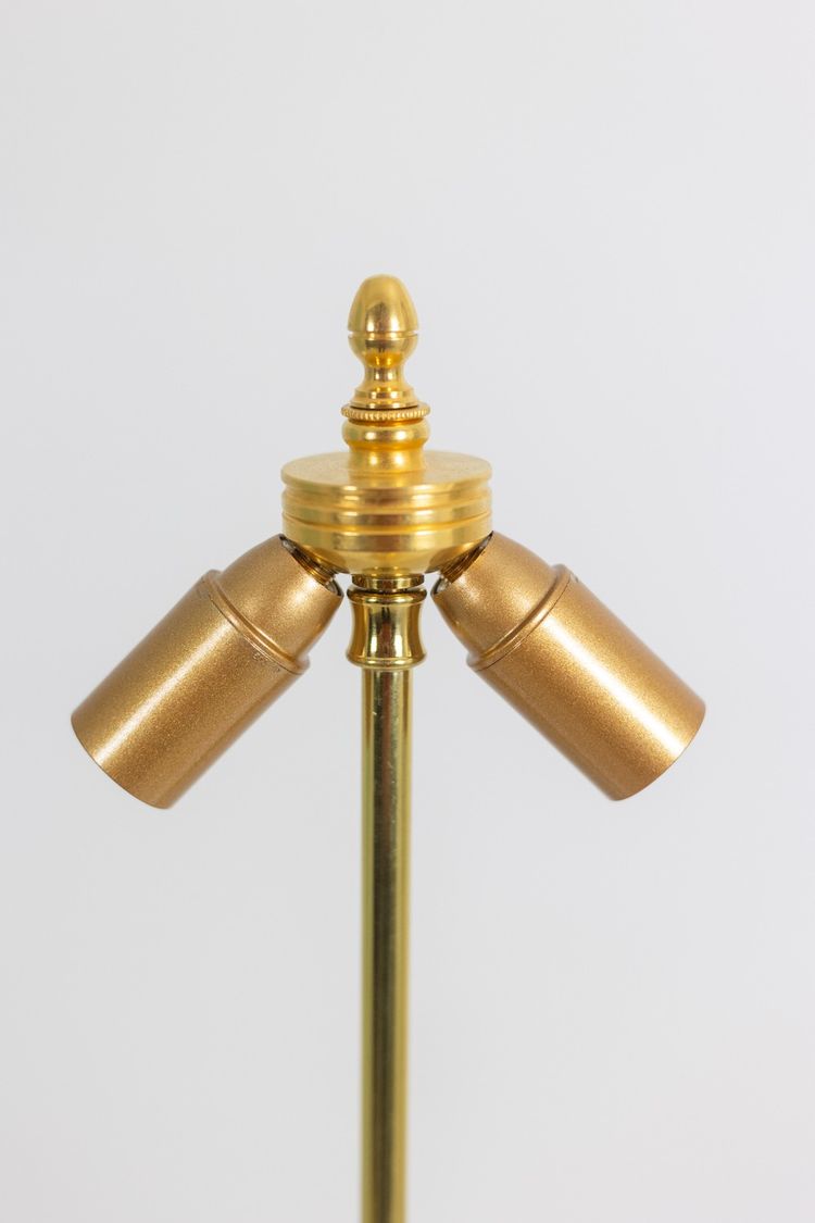 Pair of Celadon porcelain and gilt bronze lamps. Circa 1880. LS61611211B