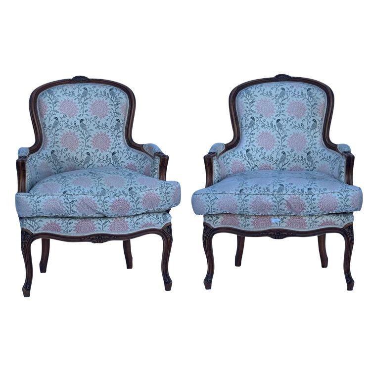 Pair of bergères
