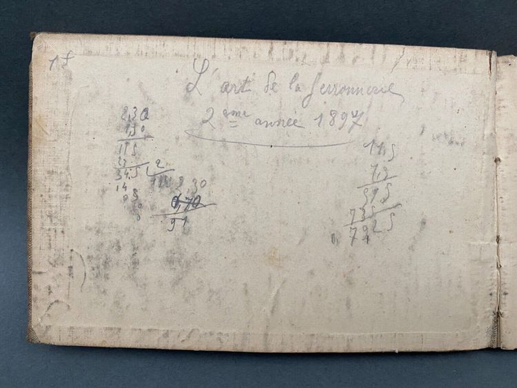 Ironwork pencil sketchbook 20th century
