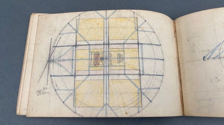 Ironwork pencil sketchbook 20th century