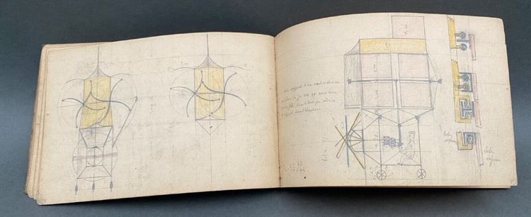 Ironwork pencil sketchbook 20th century