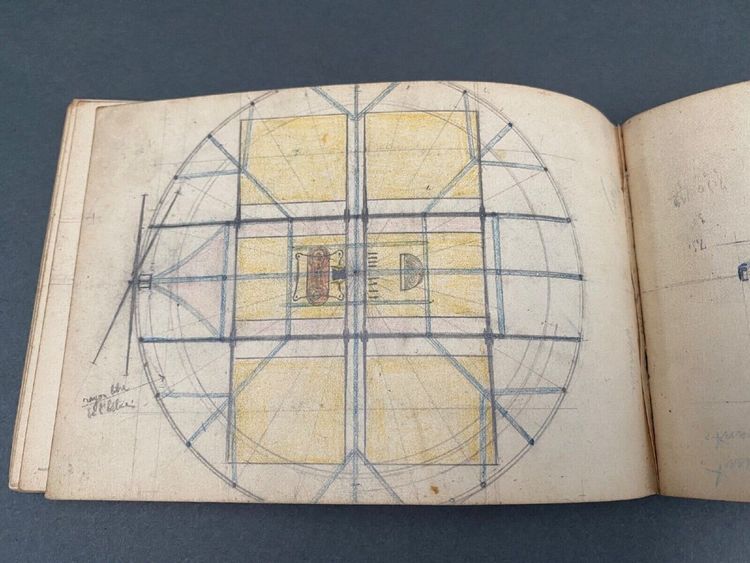 Ironwork pencil sketchbook 20th century