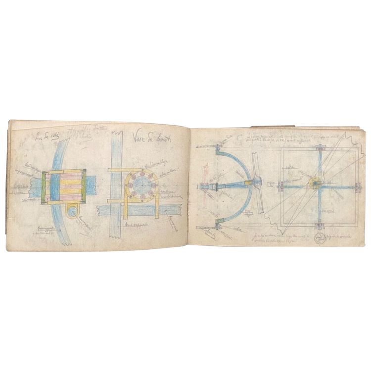 Ironwork pencil sketchbook 20th century