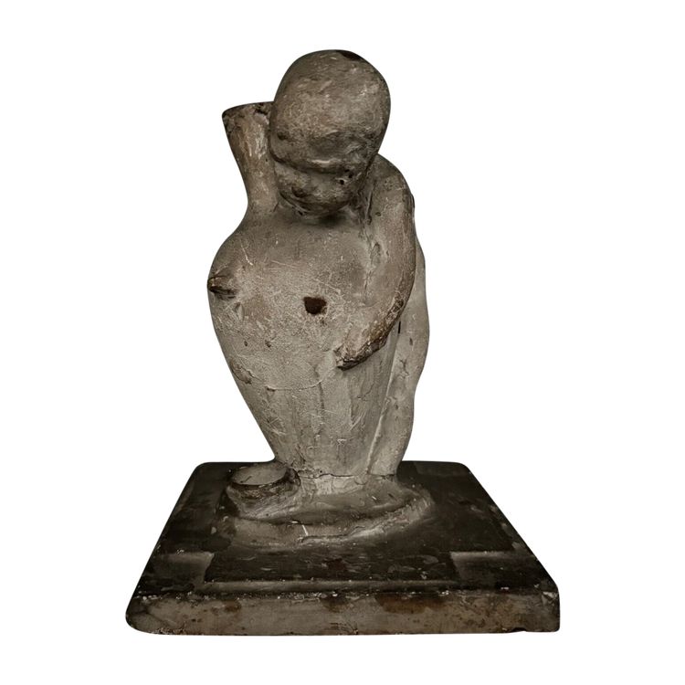 Plâtre d'atelier par Charles Filleul enfant tenant une amphore