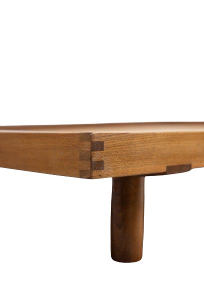 Pierre Chapo. “Godot” model blond oak bed. 1960s. LS6248611A