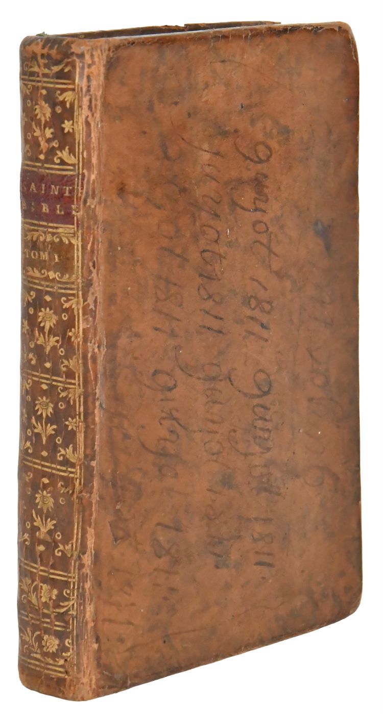 The Master of Saci “The Holy Bible” Printer Guillaume Desprez, Dated 1742, 12 volumes