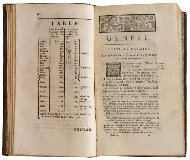 The Master of Saci “The Holy Bible” Printer Guillaume Desprez, Dated 1742, 12 volumes