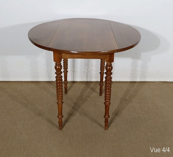 Small side table forming a console in solid Walnut - End of XIXth century