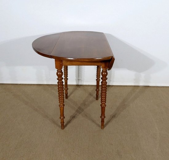 Small side table forming a console in solid Walnut - End of XIXth century