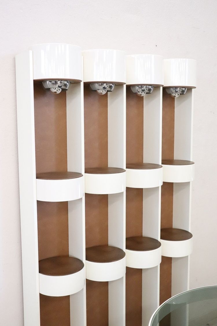 Weißes Space Age Bar Set, 1960er