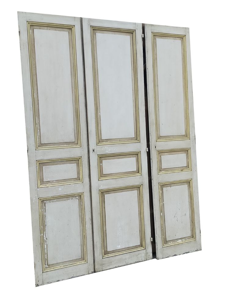 3 Portes De Placard Anciennes époque 1880
