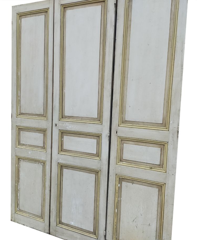 3 Portes De Placard Anciennes époque 1880
