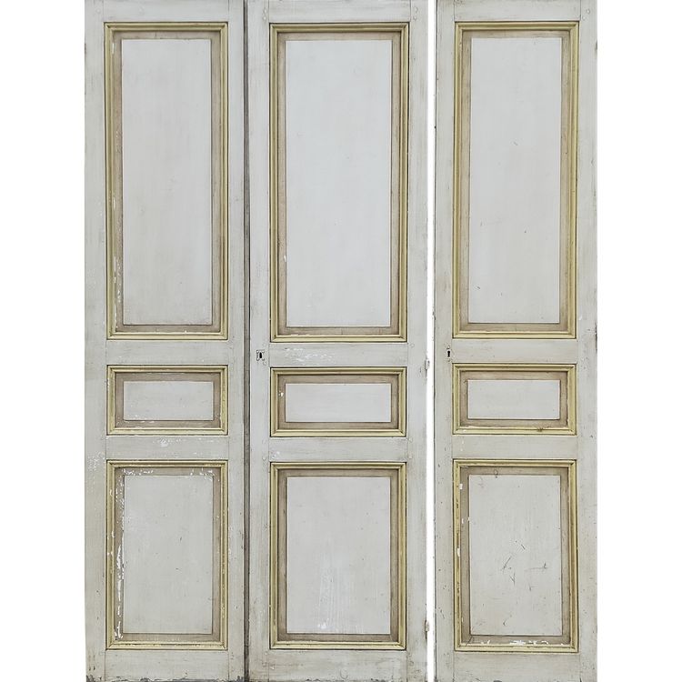 3 Portes De Placard Anciennes époque 1880