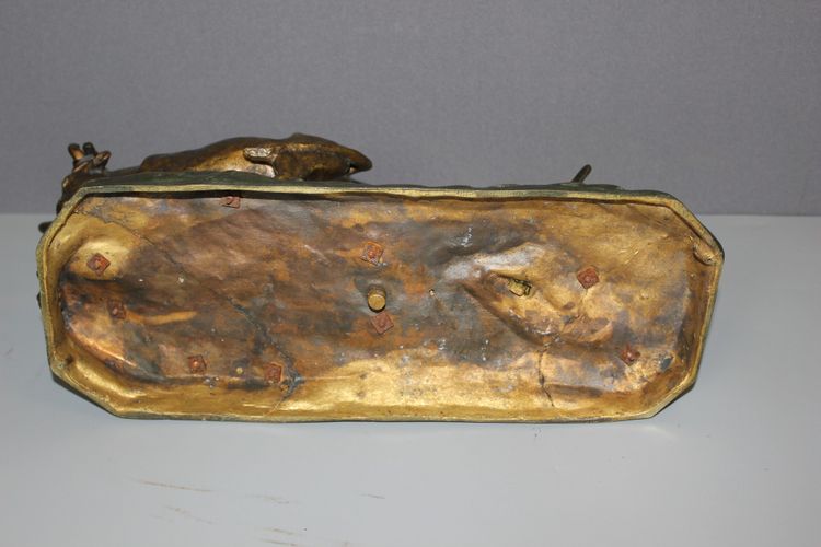 Bronzo L'aratore di Edouard Drouot circa 1900