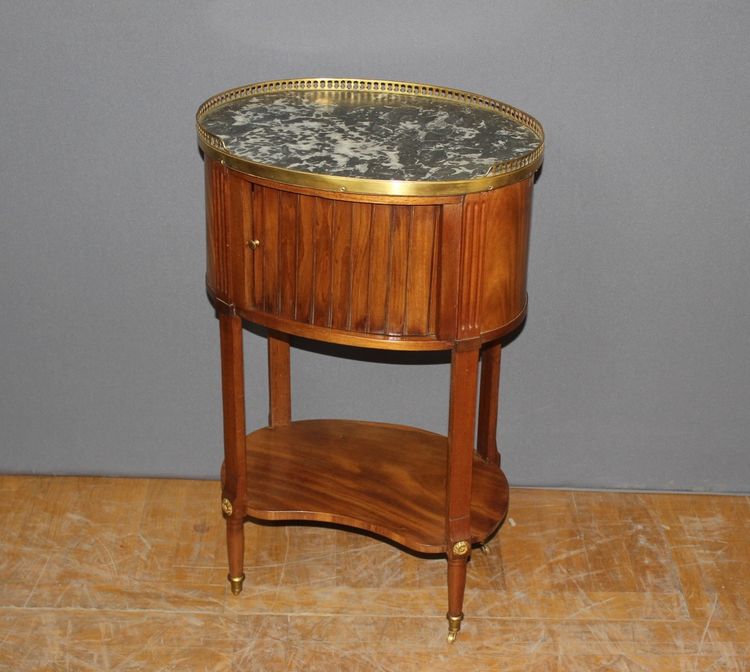 Louis XVI Mahogany Bedside Table, Late 18th Century