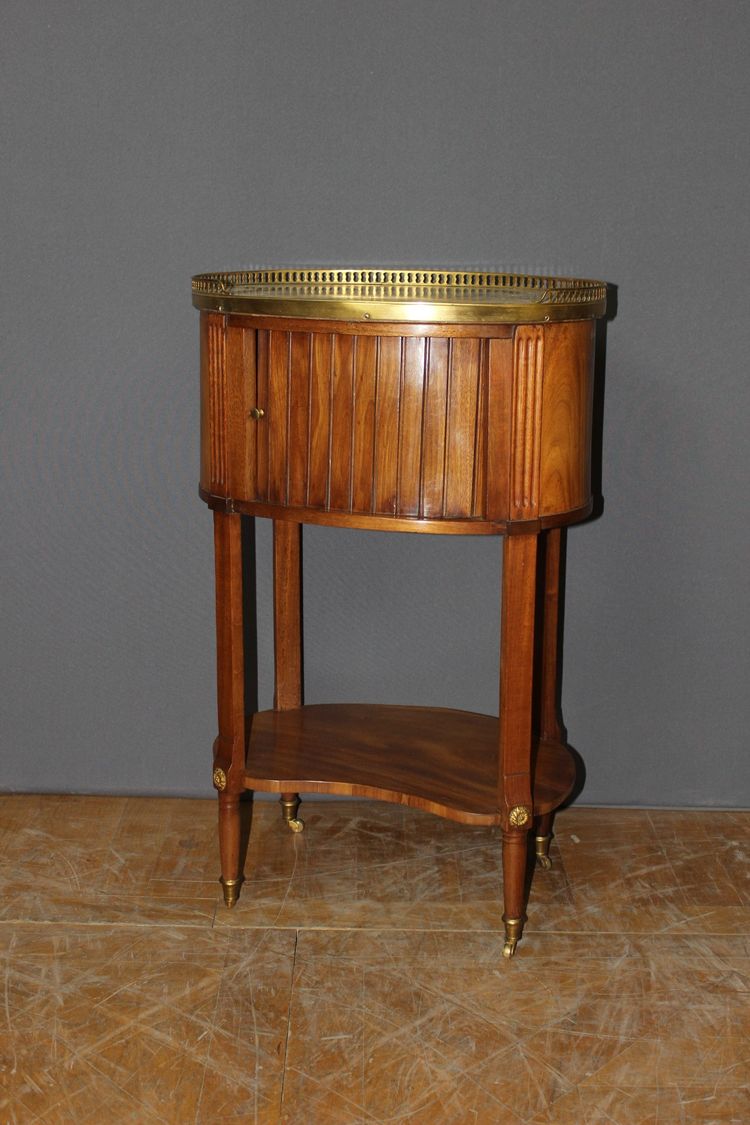 Louis XVI Mahogany Bedside Table, Late 18th Century