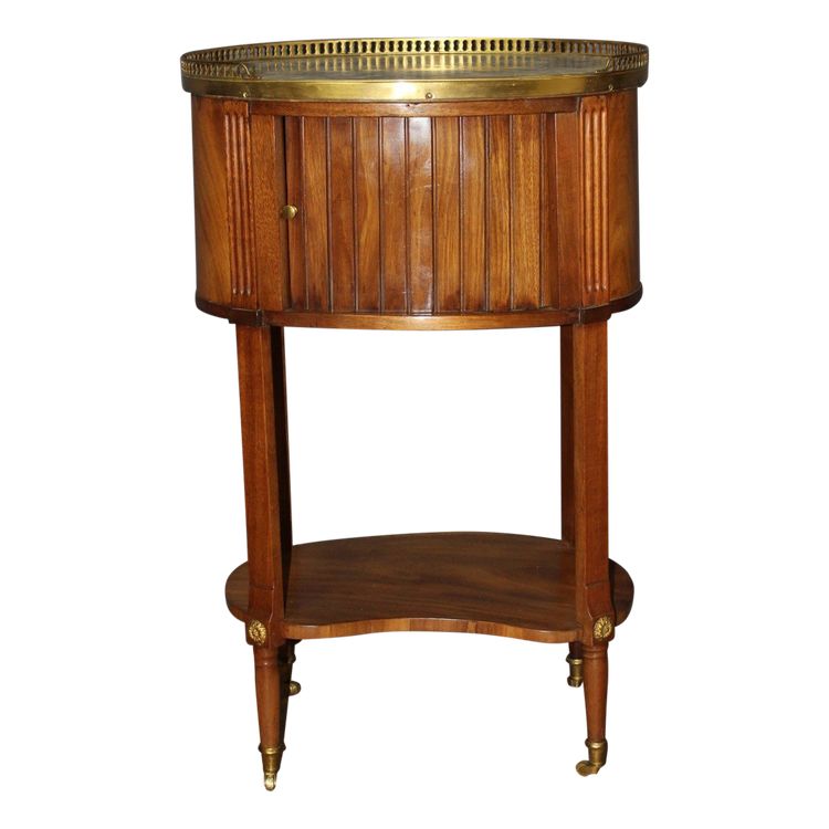 Louis XVI Mahogany Bedside Table, Late 18th Century