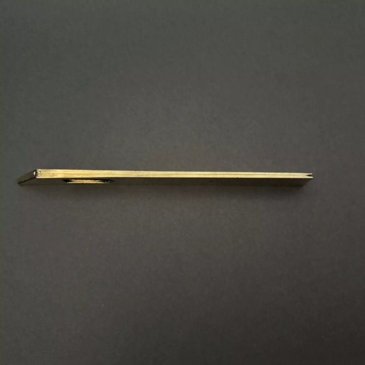 Demi-pied de roi en laiton gravé XVIIIe