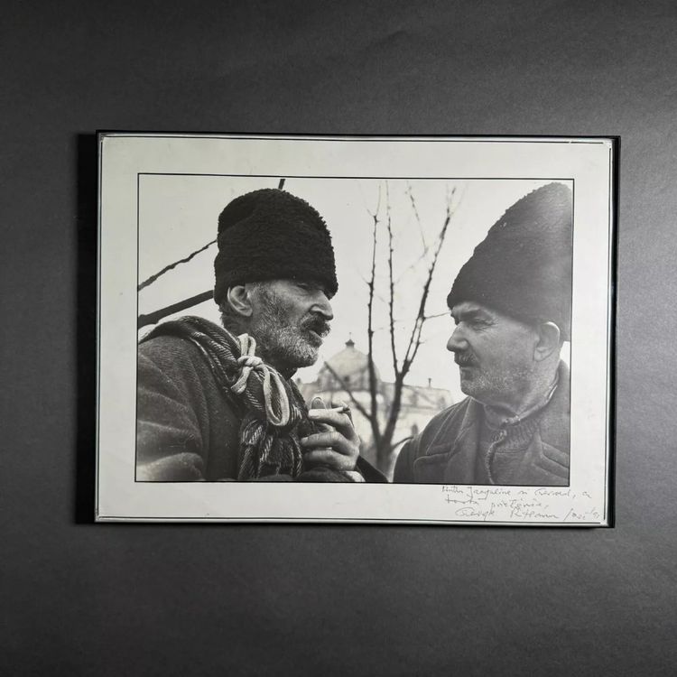 Foto artistica firmata da Gheorge Rizeanu XX° 2 uomini rumeni