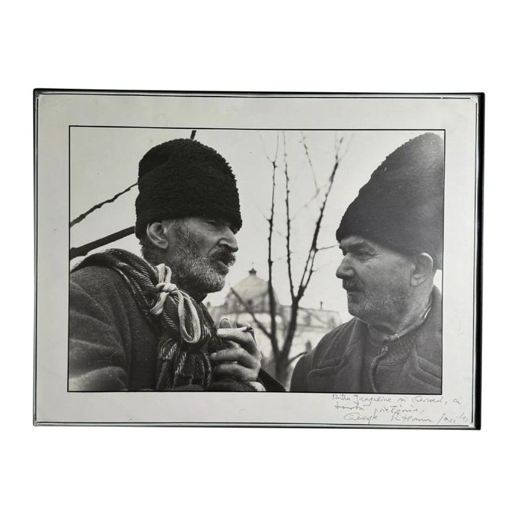 Foto artistica firmata da Gheorge Rizeanu XX° 2 uomini rumeni