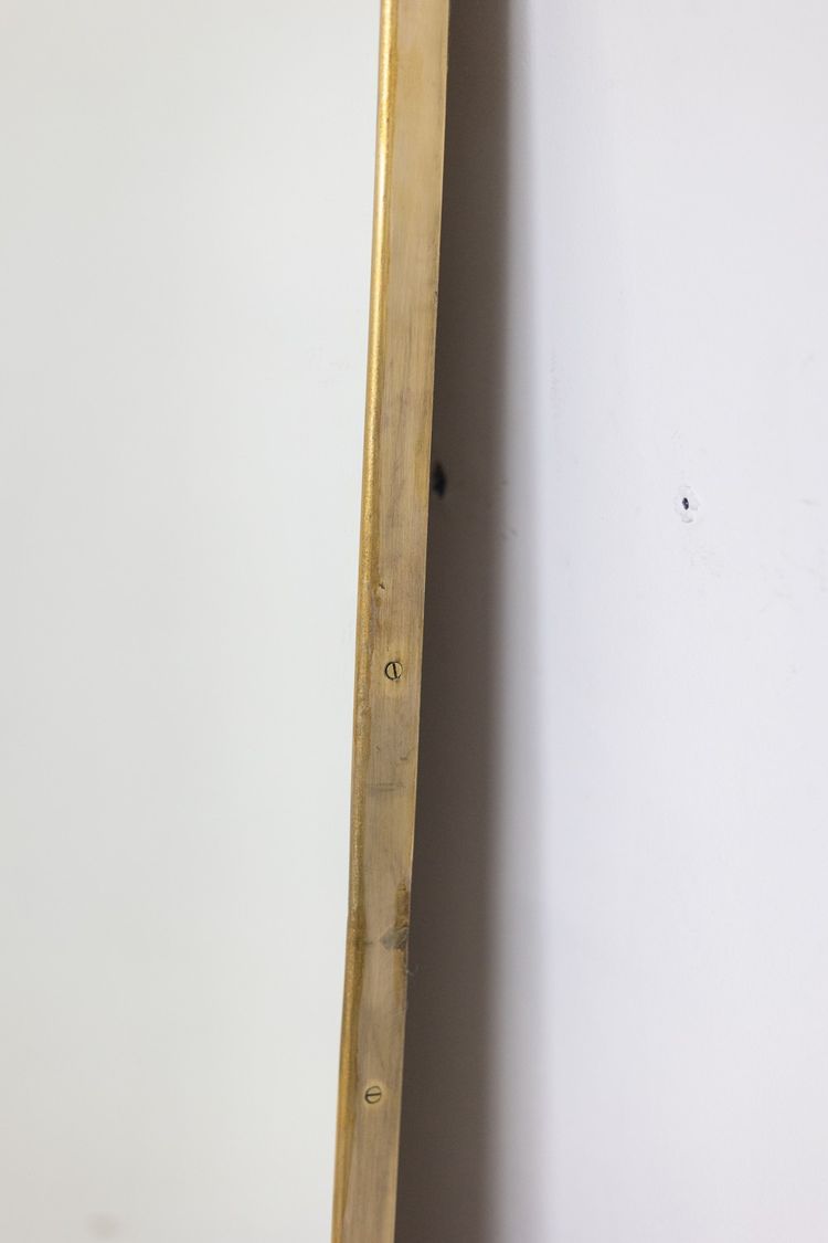 Pair of "gendarme hat" shaped mirrors. 1970s. LS62581108/2L