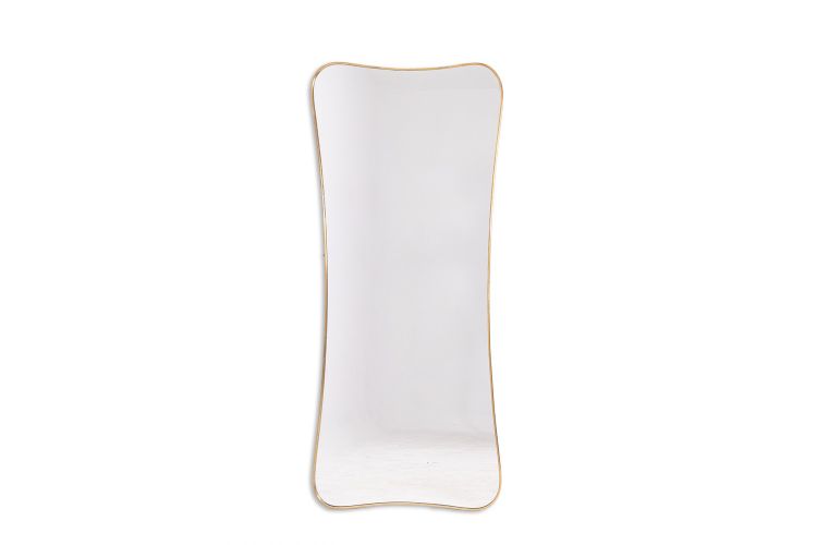 Mirror set with a gilded brass rod. 1970s. LS6259459H