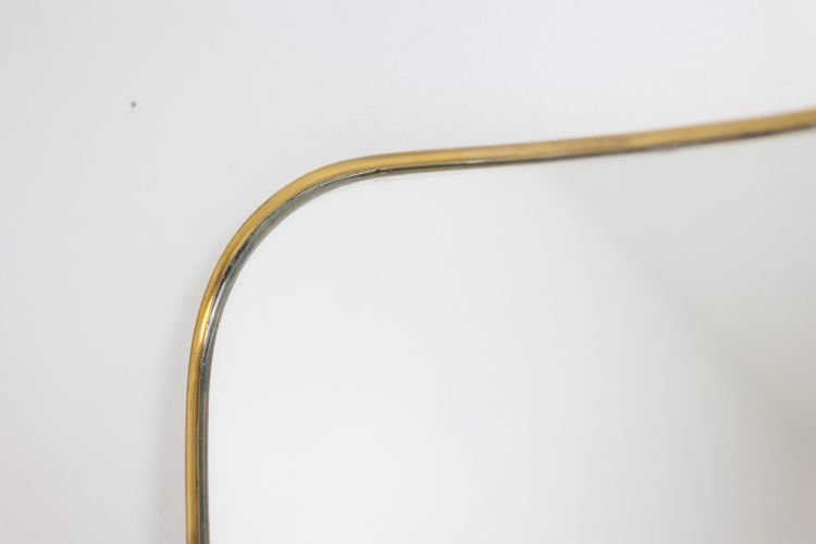 Mirror set with a gilded brass rod. 1970s. LS6259459H