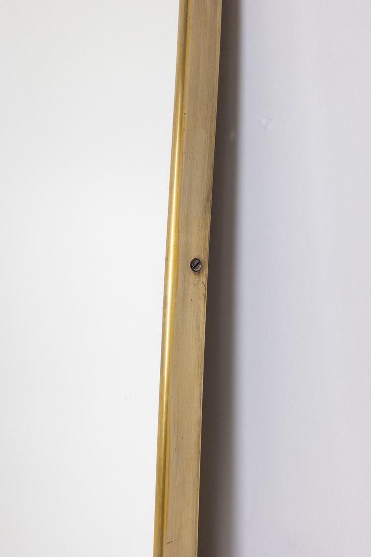 Mirror set with a gilded brass rod. 1970s. LS6259459H