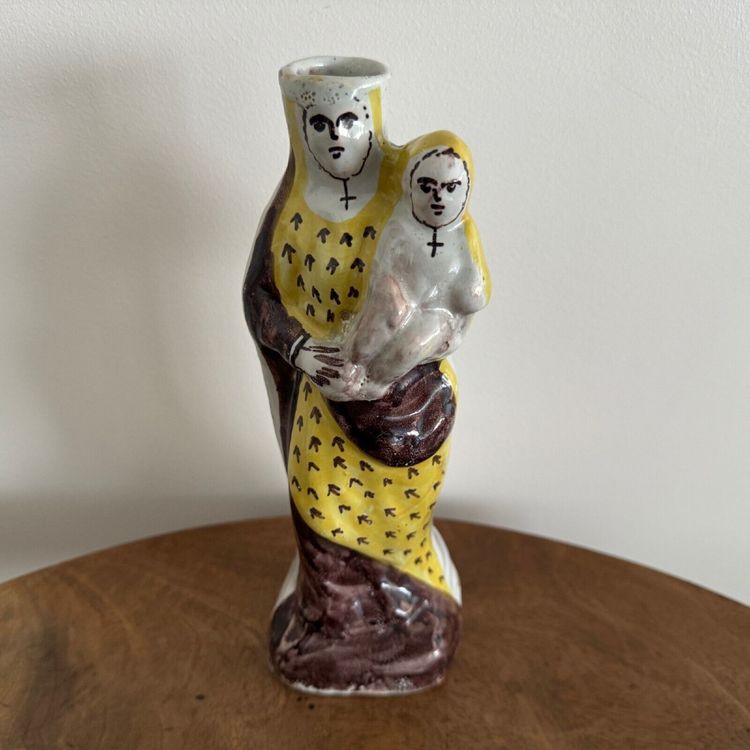 Virgin and Child in 18th century earthenware