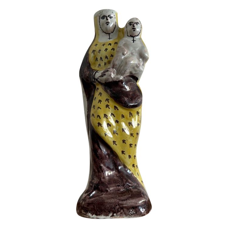 Virgin and Child in 18th century earthenware