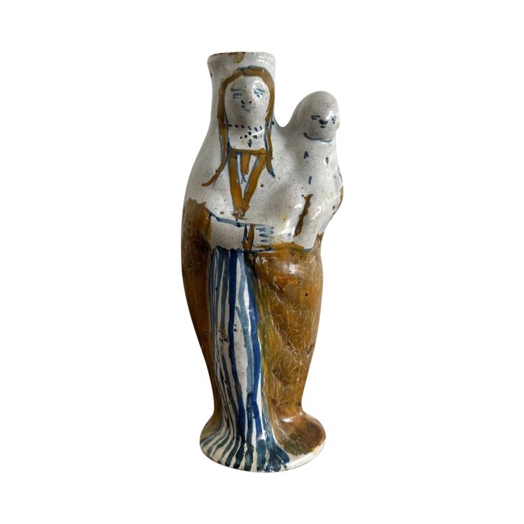 18th century earthenware Virgin giving birth