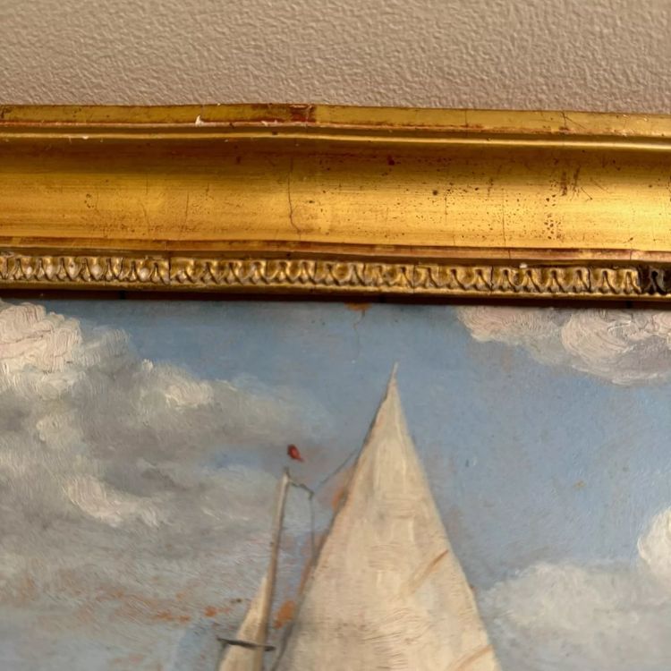 Acquerello raffigurante una regata a Gâchet di Cormerais 1930