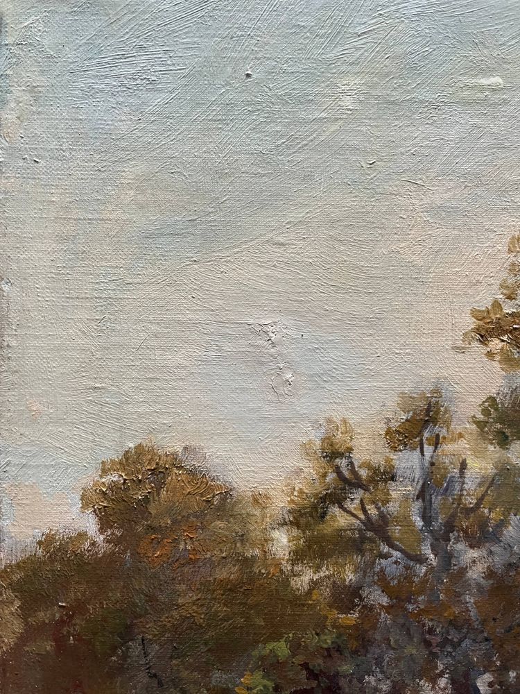 Old HST painting: "Animated pastoral landscape" signed Duperay filigraneantiquite