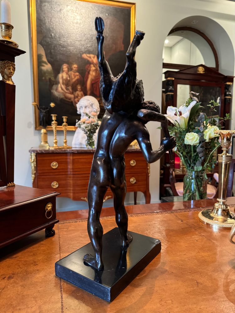 Ercole in bronzo e il cinghiale di Erimanto, Giambologna, inizi del XIX secolo.