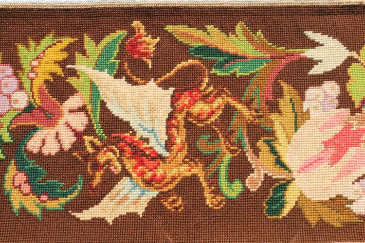 Tapestry valance with griffins, bunches of grapes and flowers in the Renaissance style