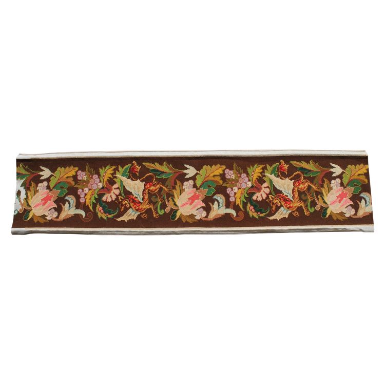 Tapestry valance with griffins, bunches of grapes and flowers in the Renaissance style