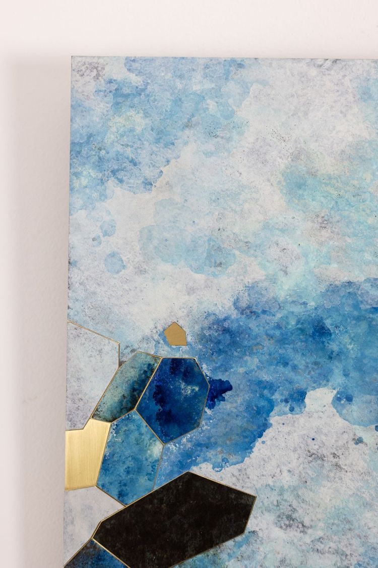 Decorative panel entitled “Fragmentations – VII”. Work of an artisan. LS6377