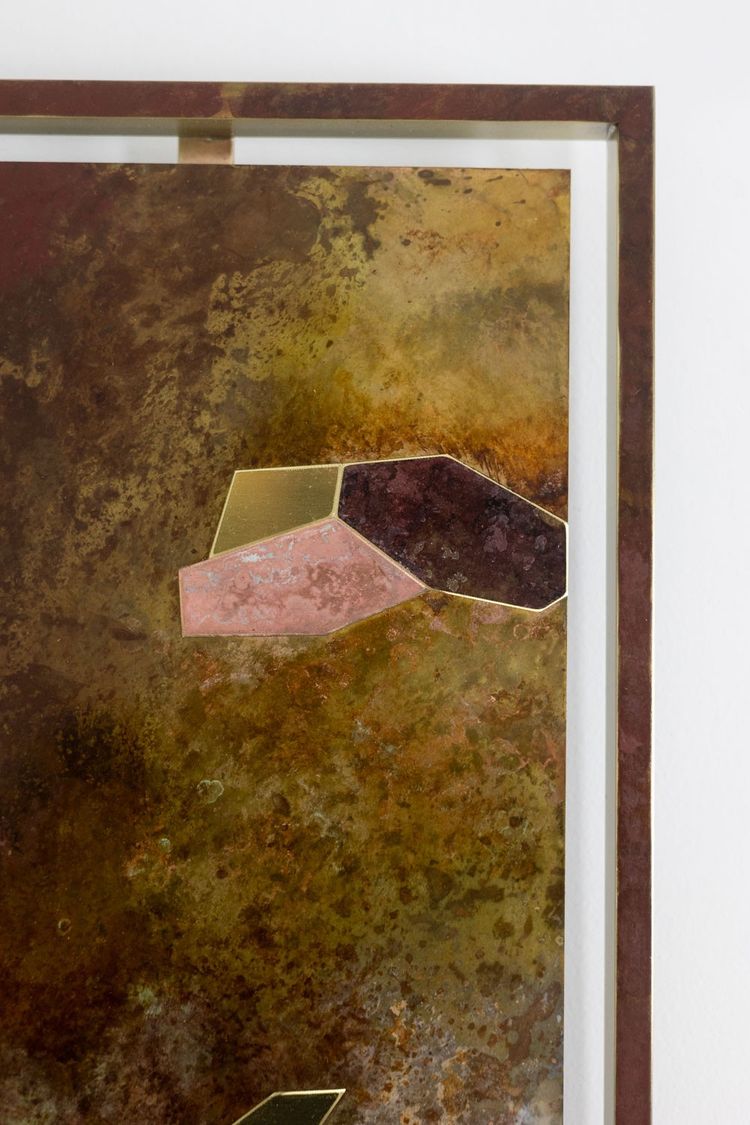 Decorative panel entitled “Fragmentations – IX”. Work of an artisan. LS63782900/2