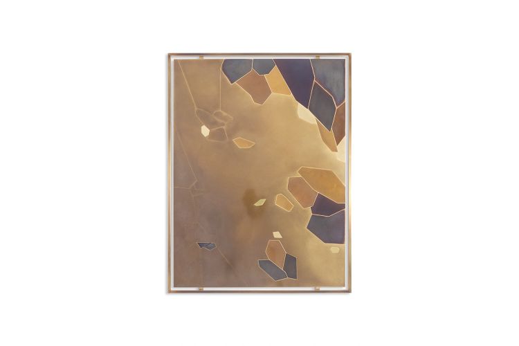 Panneau décoratif intitulé « Fragmentations – X ». Travail d’artisan d’art. LS63782900