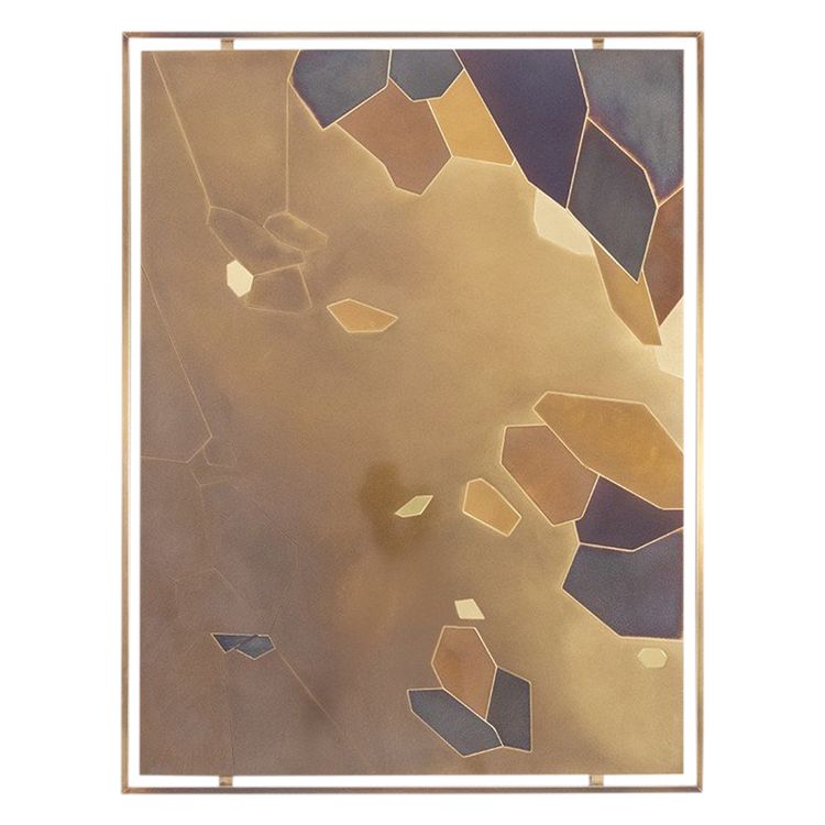 Panneau décoratif intitulé « Fragmentations – X ». Travail d’artisan d’art. LS63782900