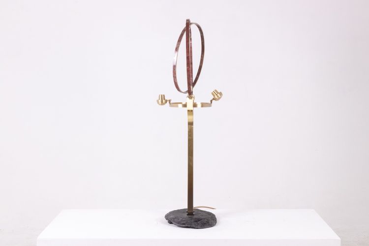 Armillary lamp model "Delamarche". Work of art craftsmanship. LS63813309M