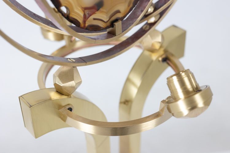 Armillary lamp model "Delamarche". Work of art craftsmanship. LS63813309M