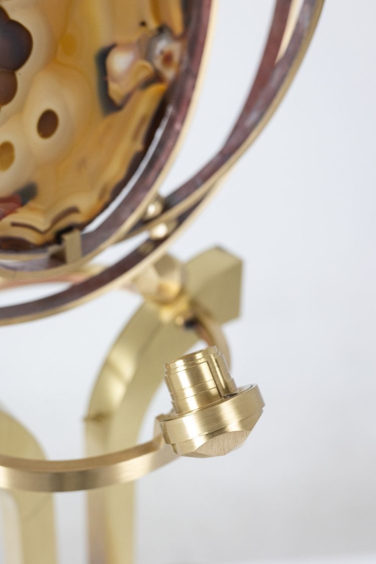 Armillary lamp model "Delamarche". Work of art craftsmanship. LS63813309M