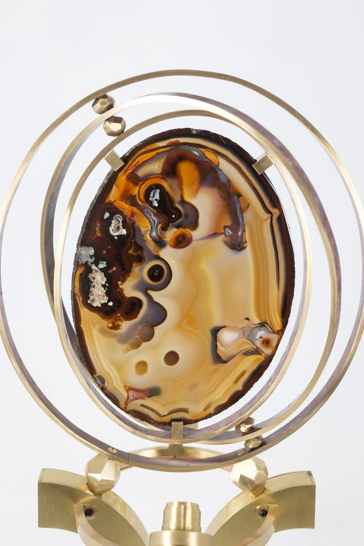 Armillary lamp model "Delamarche". Work of art craftsmanship. LS63813309M