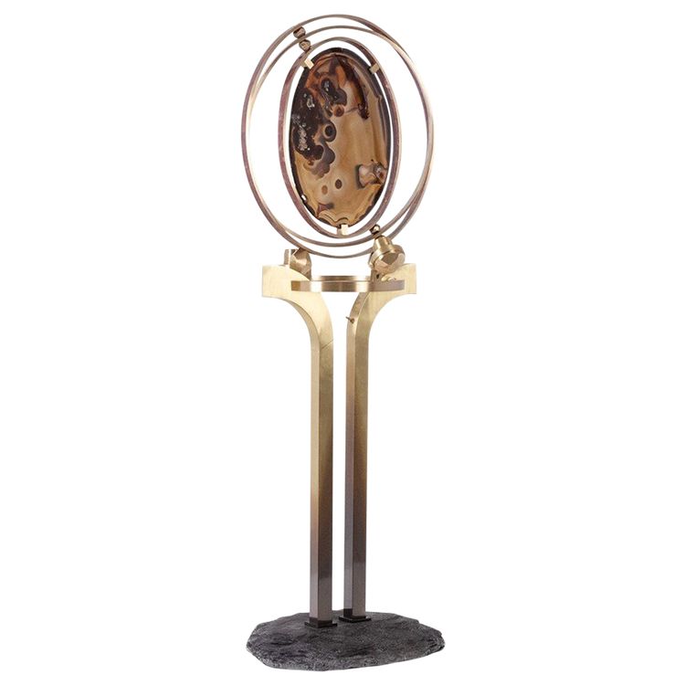 Armillary lamp model "Delamarche". Work of art craftsmanship. LS63813309M