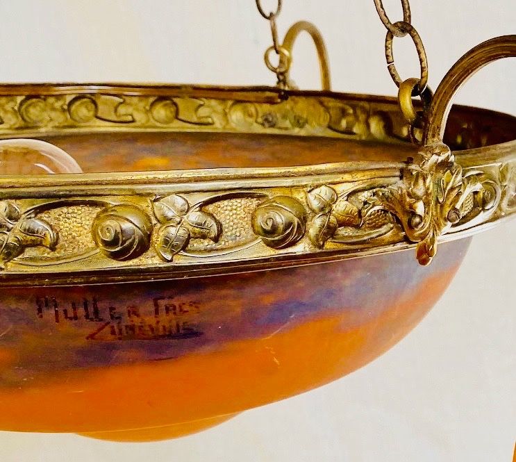 Art-Deco-Kronleuchter Muller Frères Lunéville