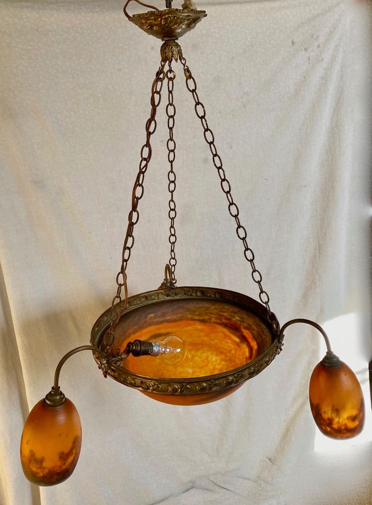 Art-Deco-Kronleuchter Muller Frères Lunéville
