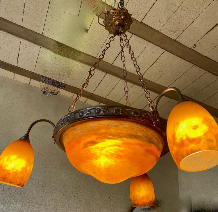 Art-Deco-Kronleuchter Muller Frères Lunéville
