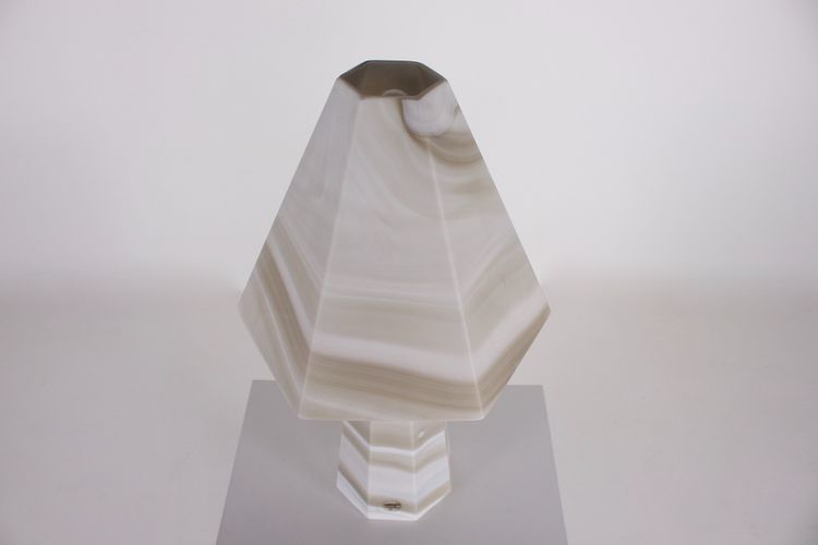 Lampe en verre marbré « Carrara » Peill & Putzler.