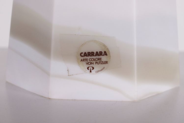 Lampe en verre marbré « Carrara » Peill & Putzler.